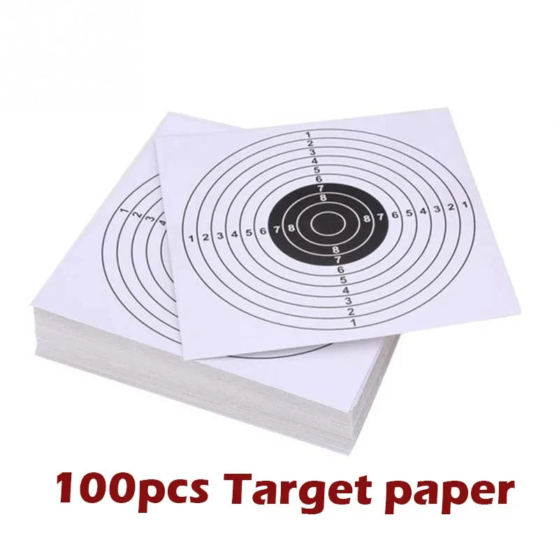 CQB Training Target Shooting Bullet BB Ball Collector Special Steel 14x14cm 100pcs Shooting Paper for Airsoft Paintball Target