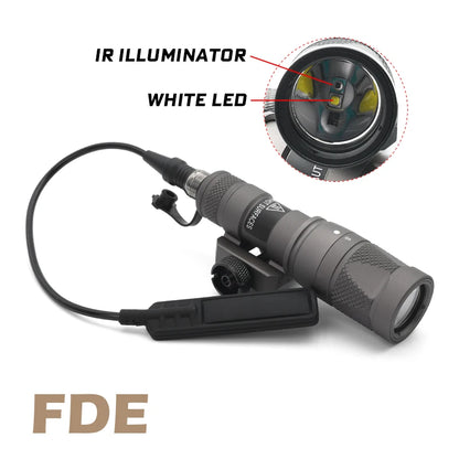 M300V IR Light White LED Light & IR Infrared Output with Remote Pressure Switch Scout Light Rifle Hunting 20mm Rail