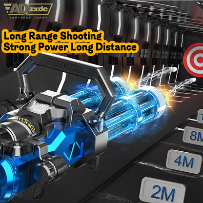 Summer Outdoor Electric Burst Water Bomb Gun Simulates flame and automatically and glows with water storage backpack Gatling Toy