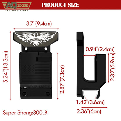 Rifle Wall Mount + PMAG AR15 Rifle Wall Mount Rifle Wall Mount Secure Wall Garage Room Mount Rifle Holder for 223/5.56 Rifle