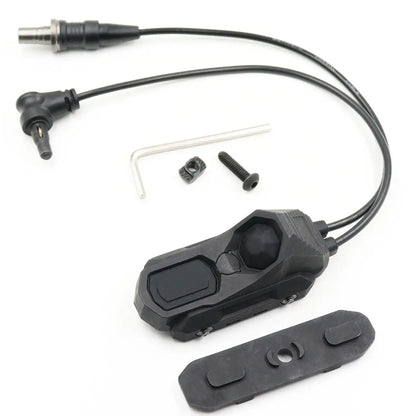 AQzxdc Tactical Dual Remote Pressure Switch Compatible with Crane Laser & SF M300/340/M600/640DF Weapon Lights and Lasers