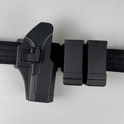 AQzxdc Glock Tactical Belt Quick Draw Suit Holster Universal Magazine Cover G17 N1 P1 G19 G18 G22 26