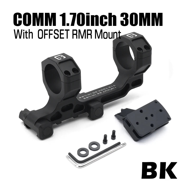 30mm Tube Airsoft Wargame Hunting Tactical C1 Modular Riflescope Mount 1.70/1.93inch with Offset Mounts