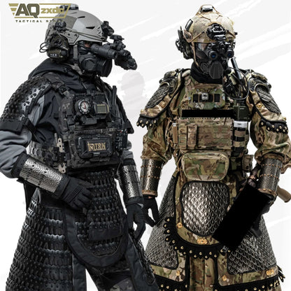 6 in 1 Tactical Gear Shoulder Armor And Crotch Protection+Skirts Wai   Tactical Vest Universal Chinese Style Shoulder Armor