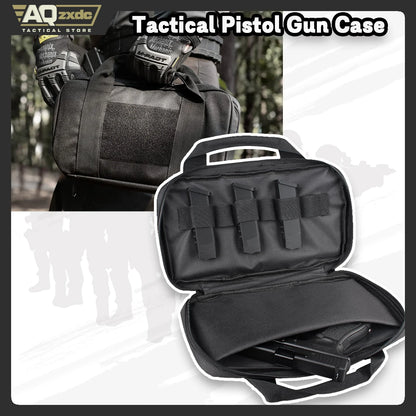 AQzxdc Tactical Pistol Gun Case, Padded Handgun Case Double Pistol Wallet Handgun Pistol Soft Cases Rectangle Handguns Pouches