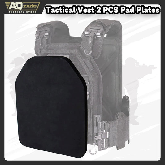 AQzxdc Tactical Airsoft Paintball EVA Vest Inner Liner Foam 10 in x 12 in Black 2 PCS Pad Plates for Airsoft Tactical Vest