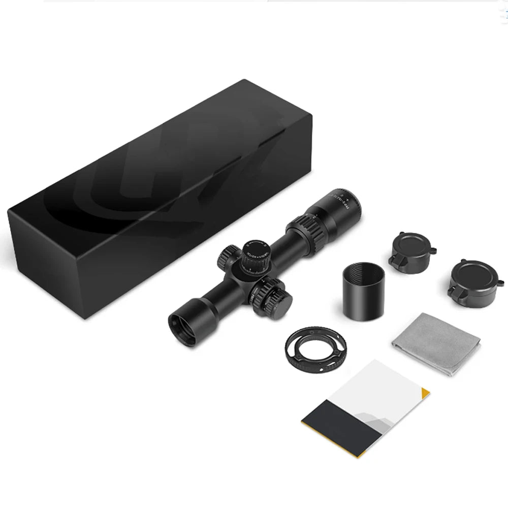 2.5-10X32 IR SF Compact Scope LPVO FMC  1/10 MIL Tactical Hunting Riflescope Lock Reset Sight Side Focus Illumina