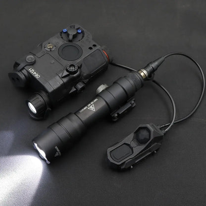 Tactical Dual Remote Pressure Switch Compatible with 2.5mm Plug PEQ-15 & DBAL & SF M300/340/M600/640DF Weapon Lights and Lasers