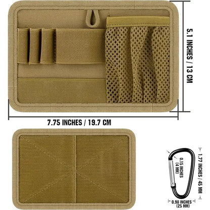 AQzxdc Tactical Bag Insert Modular Organizer Utility Admin Pouch Hook Fasteners, Modular Pack Insert Organizer