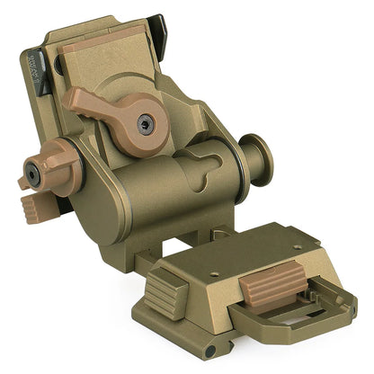 Rhino Metal J Arm NVG Mount Helmet Bracket Adapter PVS14 Night Vision Goggles Dovetail Binocular Bridge
