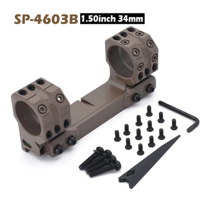 New SP-4603B Tactical 34mm 6MIL/20.6MOA 1.5" Picatinny Scope Mount for Scopes 38mm Height