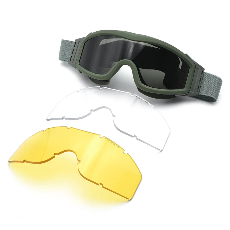 Tactical Airsoft Goggles Ballistic Glasses Military 2pcs of Lens for Helmet Eyewear Paintball Eye Protection Oculos Military