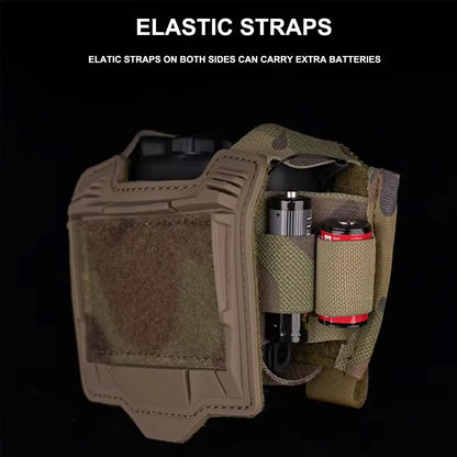 AQzxdc Tactical Helmet Battery Pouch Counterweight Pouch Helmet Battery Pack Balance Weight Bag with Hook & Loop for Outoor Game