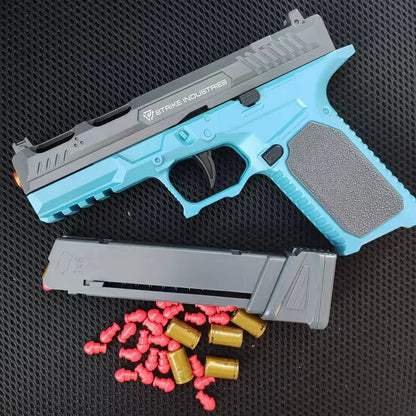 Shell Throwing Toy Gun Sig17 M9a3 Pistol With Target Laser Soft Bullet Airsoft Outdoor Sports CS Weapon for Children Gift