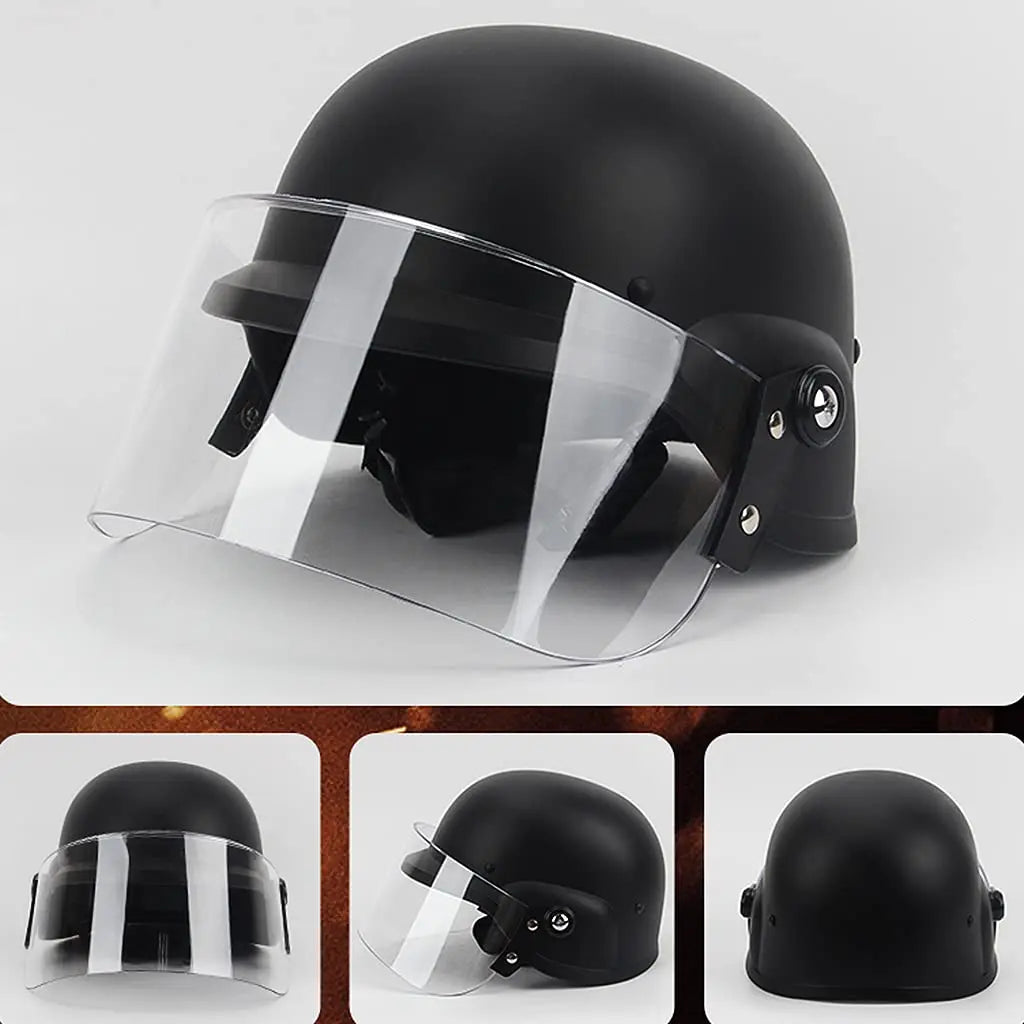 M88 Tactical Helmet Set, with Balaclava & Visor, Military Adjustable PC Protective Lens, for Airsoft Paintball BBs Shooting Game