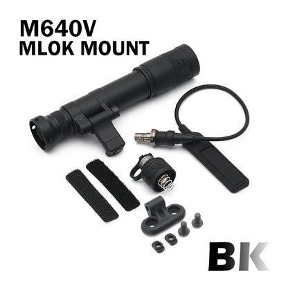 Tactical Airsoft SF M640 M640DF M340V Light Outdoor Rifle Flashlight Light LED Lanterna Fit 20mm Rail