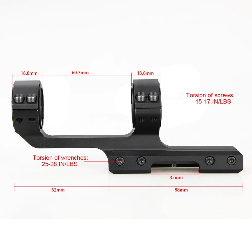 PPT Tactical aluminum Double Ring Rifle Scopes Mount 25.4mm-30mm fits 21.2mm rail gz240200