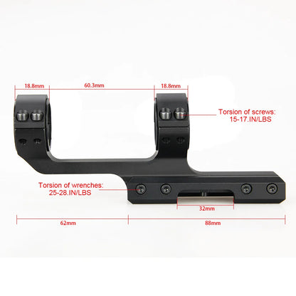 PPT Tactical aluminum Double Ring Rifle Scopes Mount 25.4mm-30mm fits 21.2mm rail gz240200