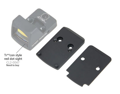 PPT New Arrival Tactical Black Color RMR Adapter Plate For Red Dot 48mm Length gs24-0167