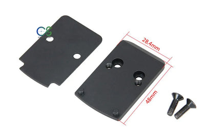 PPT New Arrival Tactical Black Color RMR Adapter Plate For Red Dot 48mm Length gs24-0167
