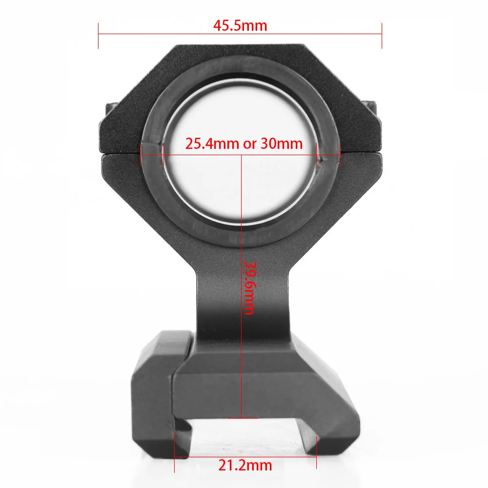 PPT Rifle Scope Mounts 25.4mm-30mm Double Rings Low Rail 21.2 Rail Rifle Scope Hunting Accessories GZ240201