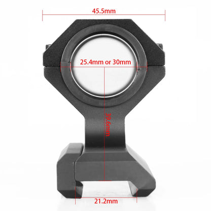 PPT Rifle Scope Mounts 25.4mm-30mm Double Rings Low Rail 21.2 Rail Rifle Scope Hunting Accessories GZ240201