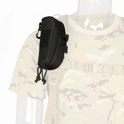 Black  Color Hunting 100D Nylon Tactical  Molle Pouch Glasses Bag for Outdoor  gz60100